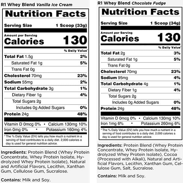 Rule 1 R1 Whey Protein Blend